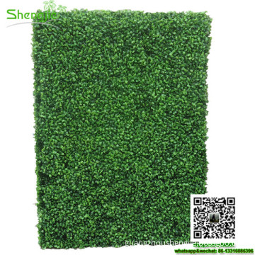 SJBH-05 China manufacturer artificial grass fence ornamental plants plastic artificial garden hedges
